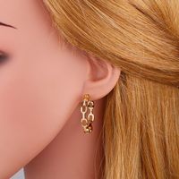 Earring  Neue Ketten Ohrringe, Europäische Und Amerikanische Ins Internet-prominente, Die Gleichen Diamant-c-förmigen Ohrringe, Ohrringe Ert84 main image 6