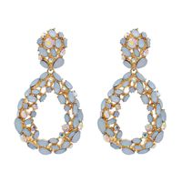 Fashion Earrings Exaggerated Geometric Water Drop Earrings Diamond Personalized Retro Earrings Jewelry Wholesale Nihaojewelry sku image 1