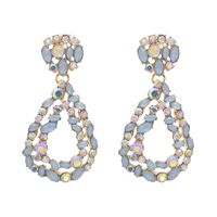Fashion Earrings Exaggerated Geometric Water Drop Earrings Diamond Personalized Retro Earrings Jewelry Wholesale Nihaojewelry sku image 4