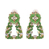 Fashion  Exaggerated Geometric Earrings Diamond Personalized Retro Earrings Jewelry Wholesale Nihaojewelry sku image 2