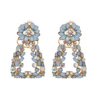 Fashion  Exaggerated Geometric Earrings Diamond Personalized Retro Earrings Jewelry Wholesale Nihaojewelry sku image 3