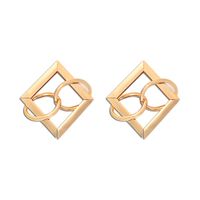 Intellectual Elegant Geometric Diamond Earrings Temperament Long Section Fashion High Sense Japanese And Korean Temperament Fresh And Versatile Wholesale Nihaojewelry sku image 1