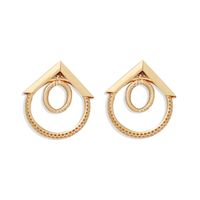 Creative Geometric Irregular Earrings Simple Holiday Style Fashion Wild Atmosphere Earrings House Design Wholesale Nihaojewelry sku image 1