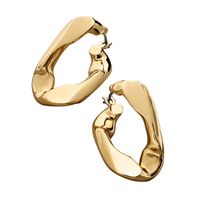 2020 Européen Et Américain Nouveau Irrégulière Tordu Fabuleux Personnalité Boucles D'oreilles Géométrique Ronde Oreille Goujons Creative Anneau Oreille Clip sku image 1