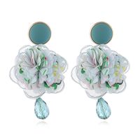 Mode Coréenne Simple Fleurs Idylliques Gouttelettes D&#39;eau Personnalité Tempérament Boucles D&#39;oreilles En Gros Nihaojewelry sku image 1