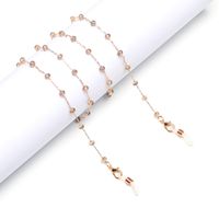 Hot Section Fashion Simple All-hand Color Coffee Crystal Glasses Chain Wholesale Nihaojewelry main image 2