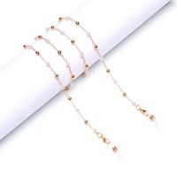 Fashion Hot Sale Glasses Chain Golden Pearl Clip Beads Glasses Chain Metal Wholesale Nihaojewelry main image 3