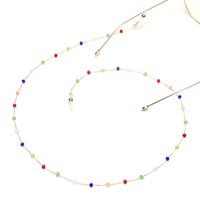 Hot Section Fashion Simple All-hand Mixed Color Crystal Glasses Chain Wholesale Nihaojewelry main image 4