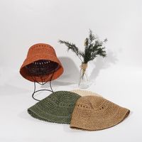 Fischer Hut, Japanischer Hut, Sommer Eimer Hut, Stroh Gewebter Sonnenhut, Uv-schutzhut Für Damen, Sonnenhut main image 4