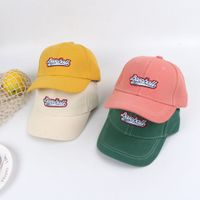 Children's Hat Summer Sunscreen Summer New Baseball Cap Embroidery Letter Visor Girl Hat Wholesale Nihaojewelry main image 2