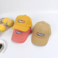 Chapeau Pour Enfants Crème Solaire D'été Nouvelle Casquette De Baseball Broderie Lettre Visière Fille Chapeau En Gros Nihaojewelry main image 6