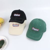 Chapeau Pour Enfants Crème Solaire D'été Nouvelle Casquette De Baseball Broderie Lettre Visière Fille Chapeau En Gros Nihaojewelry main image 4