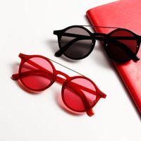 Korean Sunglasses Trend Retro Sunglasses Marine Color Film Hip-hop Trend Glasses Wholesale Nihaojewelry main image 2