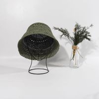 Fischer Hut, Japanischer Hut, Sommer Eimer Hut, Stroh Gewebter Sonnenhut, Uv-schutzhut Für Damen, Sonnenhut sku image 1