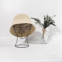 Fischer Hut, Japanischer Hut, Sommer Eimer Hut, Stroh Gewebter Sonnenhut, Uv-schutzhut Für Damen, Sonnenhut sku image 5