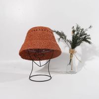 Fischer Hut, Japanischer Hut, Sommer Eimer Hut, Stroh Gewebter Sonnenhut, Uv-schutzhut Für Damen, Sonnenhut sku image 2