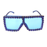 Sunglasses Korean Fashion Tide Diamond Square Sunglasses Anti-ultraviolet Sunglasses Wholesale Nihaojewelry main image 5