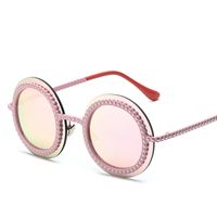 Fashion Metal Imitation Gear Sunglasses Trend Street Shot Sunglasses Bright Sunglasses Wholesale Nihaojewelry main image 4
