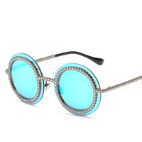 Fashion Metal Imitation Gear Sunglasses Trend Street Shot Sunglasses Bright Sunglasses Wholesale Nihaojewelry main image 6