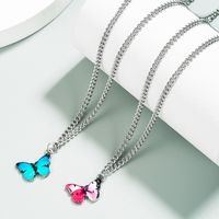 Butterfly Necklace Alloy Dripping Fashion Wild Temperament Clavicle Chain Wholesale main image 3