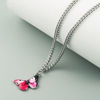 Butterfly Necklace Alloy Dripping Fashion Wild Temperament Clavicle Chain Wholesale main image 4