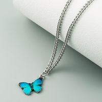 Butterfly Necklace Alloy Dripping Fashion Wild Temperament Clavicle Chain Wholesale main image 5