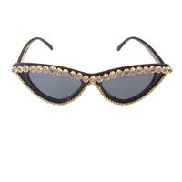 Korean Fashion Rhinestone Sunglasses Uv Protection Shijia Crystal Ladies Sunglasses With Diamond Cat Eye Glasses Wholesale Nihaojewelry sku image 1