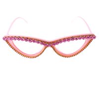Korean Fashion Rhinestone Sunglasses Uv Protection Shijia Crystal Ladies Sunglasses With Diamond Cat Eye Glasses Wholesale Nihaojewelry sku image 2