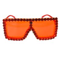Sunglasses Korean Fashion Tide Diamond Square Sunglasses Anti-ultraviolet Sunglasses Wholesale Nihaojewelry sku image 1