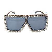 Sunglasses Korean Fashion Tide Diamond Square Sunglasses Anti-ultraviolet Sunglasses Wholesale Nihaojewelry sku image 6