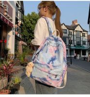Schoolbag New Korean Fashion Gradient Color Tie-dye Girl Student Schoolbag Backpack Wholesale Nihaojewelry main image 5