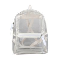 Pvc Transparent Backpack Summer New Waterproof Plastic Bag Jelly Small Backpack Wholesale Nihaojewelry main image 3