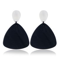 New  Fashion Simple Fan-shaped Personality Temperament Earrings Wholesale Nihaojewelry sku image 1