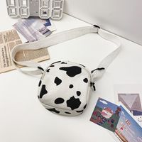 Vaca Impresa Coreana Estudiante Bolsa Pequeña Harajuku Sentido Antiguo Suave Hermana Chica Bandolera Bolsa Al Por Mayor Nihaojewelry sku image 1