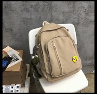 Schoolbag New Korean Fashion Campus Large Capacity Solid Color Backpack Simple Backpack Wholesale Nihaojewelry sku image 3