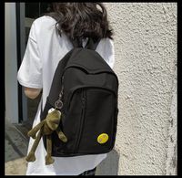 Schoolbag New Korean Fashion Campus Large Capacity Solid Color Backpack Simple Backpack Wholesale Nihaojewelry sku image 4