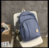 Schoolbag New Korean Fashion Campus Large Capacity Solid Color Backpack Simple Backpack Wholesale Nihaojewelry sku image 5