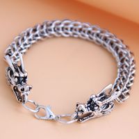 Nouveau Mode Métal Simple De Bon Augure Dragon Tempérament Hommes Bracelet En Gros Nihaojewelry main image 1