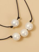 Fashion Jewelry New Accessories Pearl Wax Rope Two-piece Short Necklace Wholesale Nihaojewelry main image 5