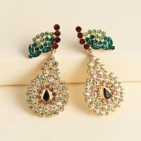 54222 Europäische Und Amerikanische Neue Ohrringe Damen Eingelegter Kristall Diamant Birnen Ohrringe Modeschmuck Persönlichkeit main image 6