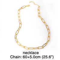 Fashion Hip-hop Accessories Hiphop Cuban Chain Gold Necklace Choker Thick Chain Necklace Wholesale Nihaojewelry main image 5
