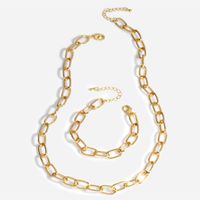 Fashion Simple Exaggerated Thick Chain Necklace Hip Hop Retro Choker Necklace Wholesale Nihaojewelry main image 2