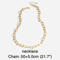 Fashion Simple Exaggerated Thick Chain Necklace Hip Hop Retro Choker Necklace Wholesale Nihaojewelry main image 4