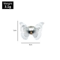 Butterfly Rings Fashion Jewelry Double Diamond-set Tulle Butterfly Ring Wholesale Nihaojewelry main image 3