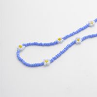 Europäischer Und Amerikanischer Grenz Überschreiten Der Schmuck Personal Isierte Farbe Hand Gefertigte Perlen Gänseblümchen Halskette Kreative Gewebte Blume Geometrische Halskette Weiblich main image 5
