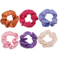 Korean Hair Scrunchies Fashion New Solid Color Flash Wave Lady  Hair Ring Tie Horsetail Rubber Band Hair Rope Head Wholesale Nihaojewelry main image 6