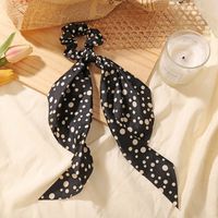 Fashion Floral Bowel Hair Scrunchies New Long Section Hair Tie Ponytail Hair Ring Wholesale Nihaojewelry main image 4