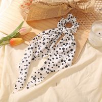 Fashion Floral Bowel Hair Scrunchies New Long Section Hair Tie Ponytail Hair Ring Wholesale Nihaojewelry main image 5
