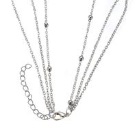 Creative Retro Simple Neck Chain Alloy Feather Pendant Multi-layer Necklace Wholesale Nihaojewelry main image 5