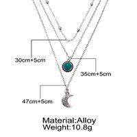 Fashion Jewelry New Necklace Multi-layer Retro Inlaid Real Stone Sweater Chain Wholesale Nihaojewelry main image 3